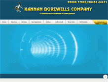 Tablet Screenshot of kannanborewells.in